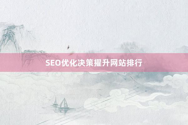SEO优化决策擢升网站排行